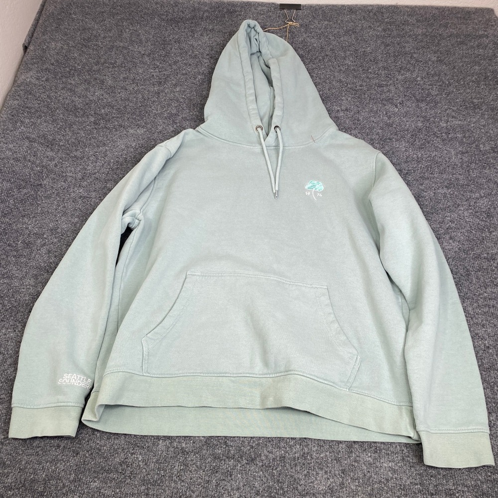 Seattle Sounders FC MLS Soccer Hoodie Sage Green Rose 1974 Mens XL Sweatshirt